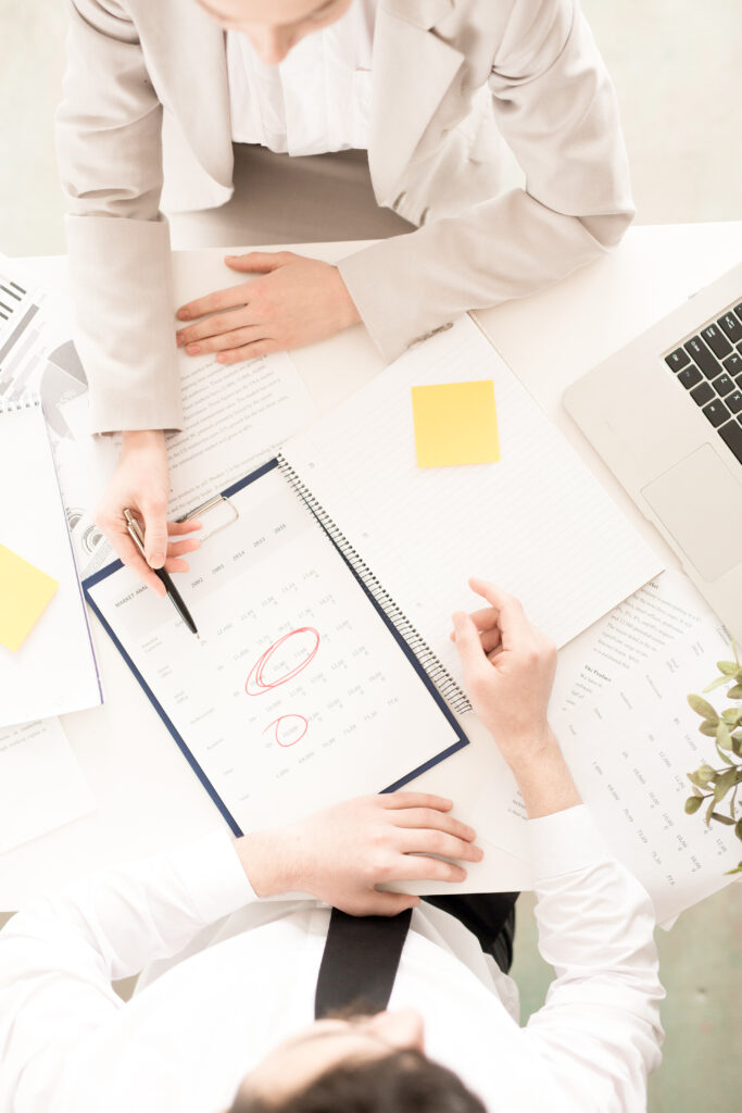 Business team planning